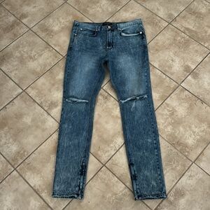 Pacsun Blue Denim Biker Slim Stretch Jeans Men’s Sz 32/32